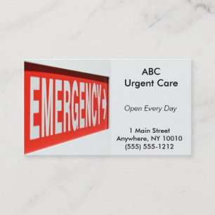 Emergency Business Card