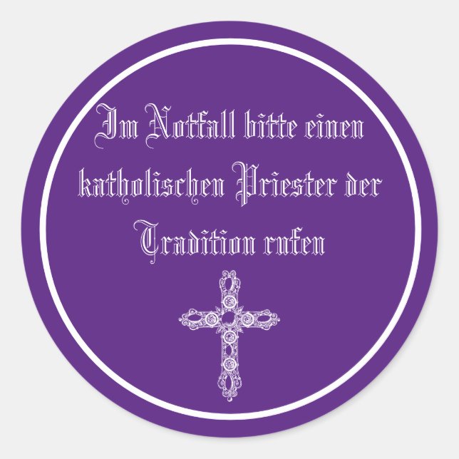 emergency car sticker (Front)