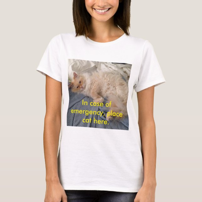 Emergency Cat T-Shirt (Front)