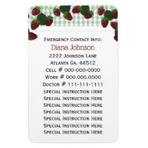 Emergency Contact: Babysitter Premium Magnet