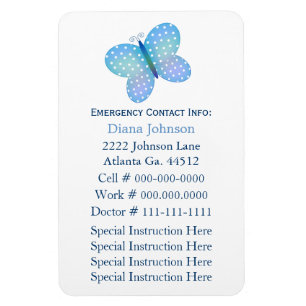 Emergency Contact: Babysitter Premium Magnet