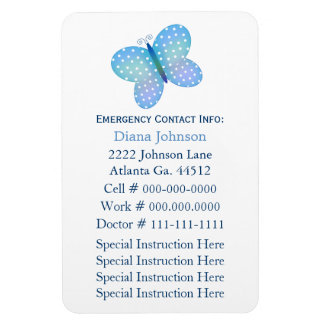 Emergency Contact: Babysitter Premium Magnet