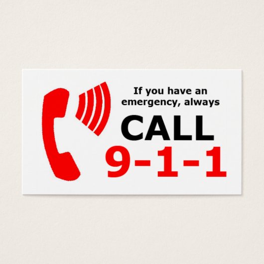 Emergency CPR Cards (Front)