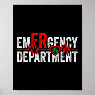 Emergency Department 4th Of July Usa St Patricks D Poster