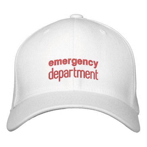 emergency department customizable gift embroidered baseball cap