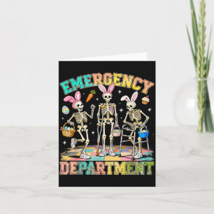 Emergency Department Easter Nurse Humor 2 Card