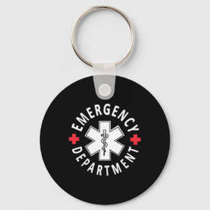 Emergency Department Emergency Room Healthcare Nur Keychain