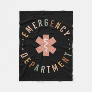 Emergency Department Er Ed Emergency Room Nurse Tr Fleece Blanket