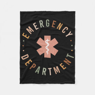 Emergency Department Er Ed Emergency Room Nurse Tr Fleece Blanket