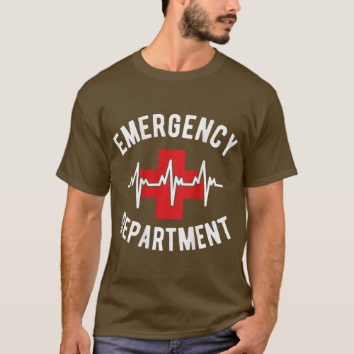 Emergency Department ER Nurse front  back Emergen T_Shirt