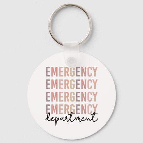 Emergency Department ER Staff  ER Nurse  ER Tech Keychain