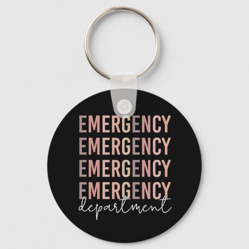 Emergency Department ER Staff  ER Nurse  ER Tech Keychain