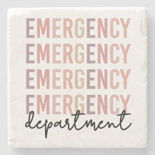 Emergency Department ER Staff  ER Nurse  ER Tech Stone Coaster