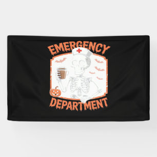 Emergency Department Funny Halloween Nurse Essenti Banner
