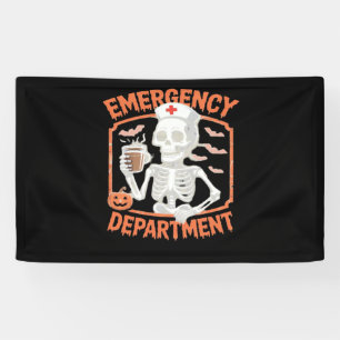 Emergency Department Funny Halloween Nurse Essenti Banner