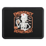 Emergency Department Funny Halloween Nurse Essenti Hitch Cover