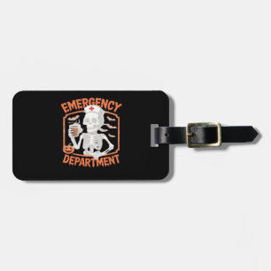 Emergency Department Funny Halloween Nurse Essenti Luggage Tag