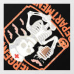 Emergency Department Funny Halloween Nurse Essenti Wall Decal