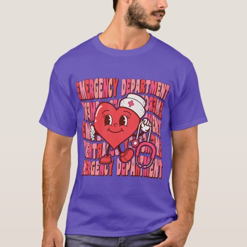 Emergency Department Funny Valentines Day ER Nurse T_Shirt