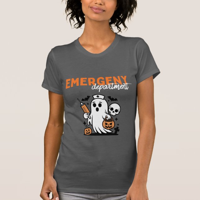Emergency Department Halloween T-shirt.  T-Shirt (Front)