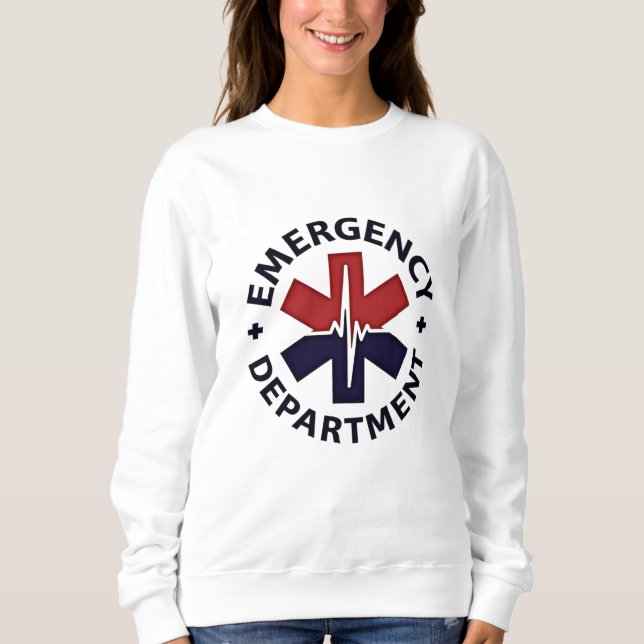 Emergency Department – Minimalist Circular Emblem Sweatshirt (Front)
