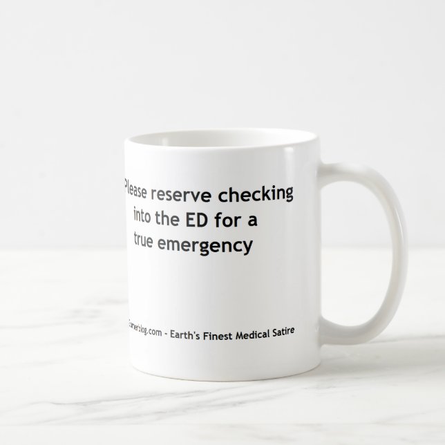 Emergency Department Triage Coffee Mug (Right)
