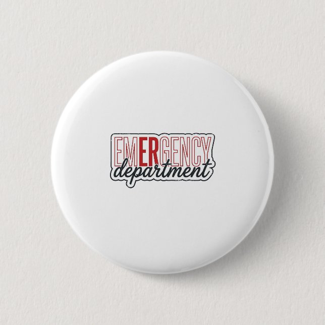 Emergency Department Typography Shirt Design_1 Button (Front)