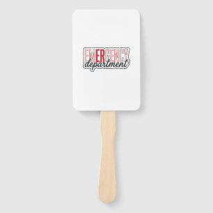 Emergency Department Typography Shirt Design_1 Hand Fan
