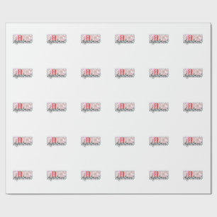 Emergency Department Typography Shirt Design_1 Wrapping Paper