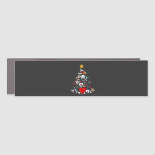 Emergency Department Xmas Tree Nurse Car Magnet