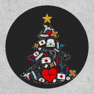 Emergency Department Xmas Tree Nurse Patch
