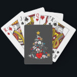 Emergency Department Xmas Tree Nurse Poker Cards<br><div class="desc">quilted Christmas tree,  holiday quilter,  patchwork Xmas,  sewing meme 2025,  festive stitching,  fabric art tree,  quilting lover gift,  crafty holiday</div>