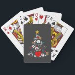 Emergency Department Xmas Tree Nurse Poker Cards<br><div class="desc">quilted Christmas tree,  holiday quilter,  patchwork Xmas,  sewing meme 2025,  festive stitching,  fabric art tree,  quilting lover gift,  crafty holiday</div>
