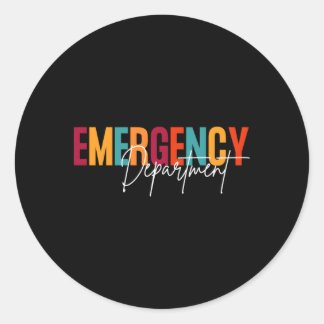 Emergency Dept Room Er Nurse Nursing Classic Round Sticker