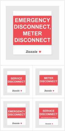 CLICK FOR Mr. Electrician's Emergency Disconnect and Service Disconnect Labels