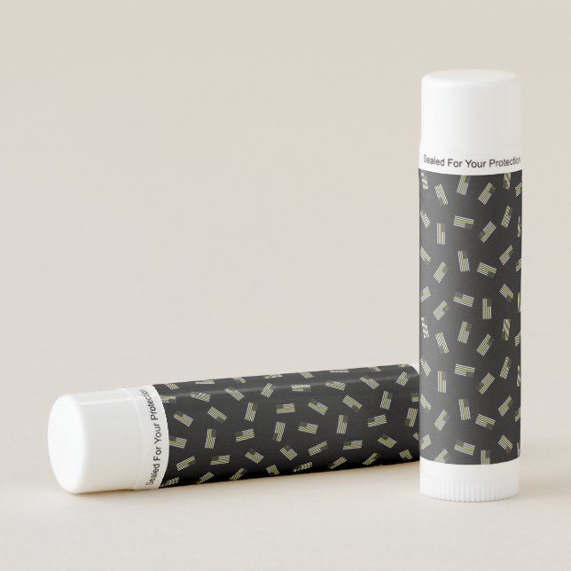 Emergency Dispatcher Flag Pattern Lip Balm (Front)