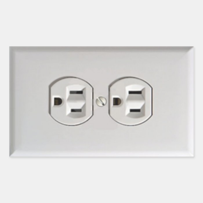 Emergency Electrical Outlet Sticker