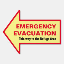 Emergency Evacuation Fire Drill Directional