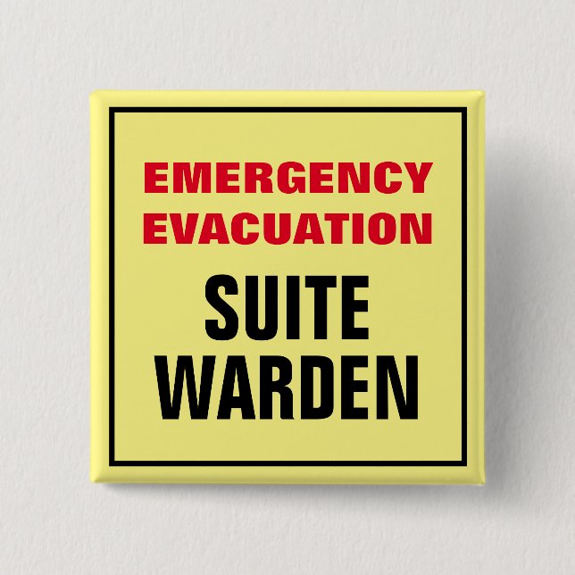 Emergency Evacuation Fire Drill Floor Suite Warden Button (Front)