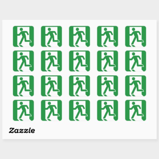 Emergency Exit Door Sticker Zazzle