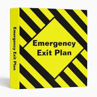 Emergency Exit Floor Plan Binder