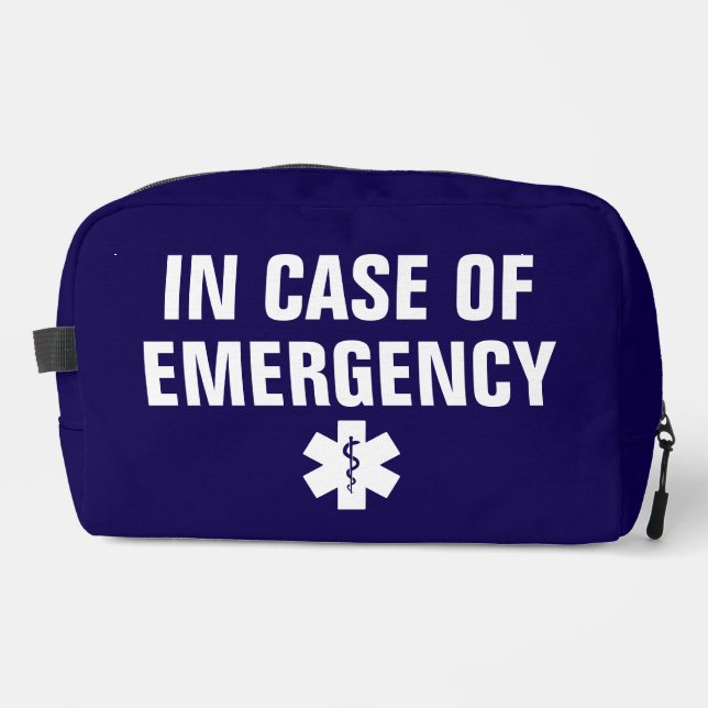 Emergency First Aid Medical Alert Identification Dopp Kit (Front)