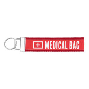 Emergency First Aid Medical Alert Identification Wrist Keychain
