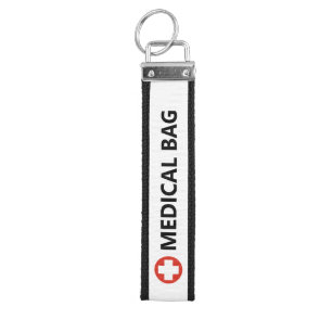 Emergency First Aid Medical Alert Tag Medical Bag Wrist Keychain