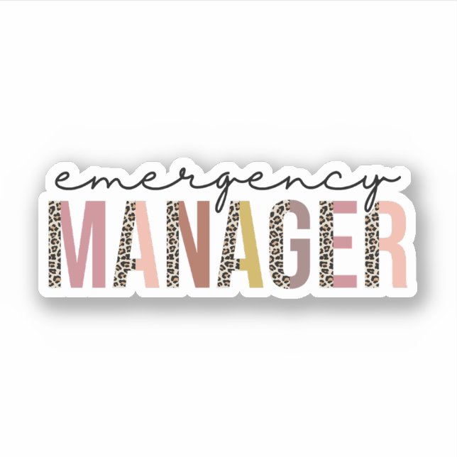 Emergency Manager Gift Sticker (Front)