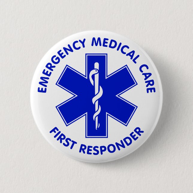 Emergency Medical Care First Responder Button (Front)