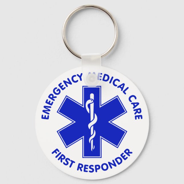 Emergency Medical Care First Responder Keychain (Front)
