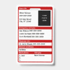 Emergency Medical ID Card