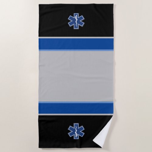 Emergency Medical Logo     Beach Towel