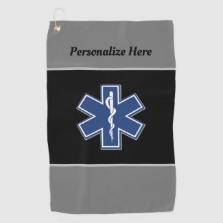 EMT EMS Paramedic Golf Towels